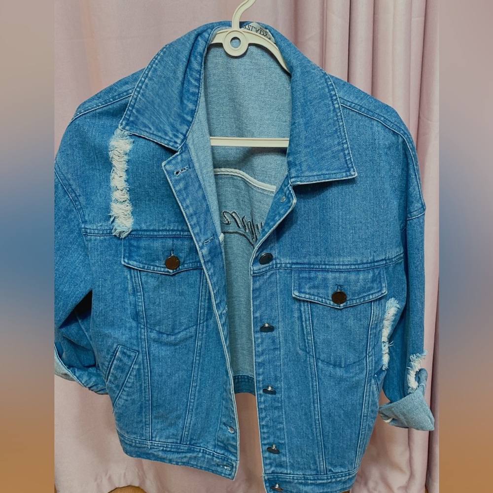 Stylish Blue Denim Jean Jacket